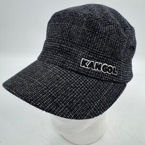 Kangol Black and Gray Patterned Hat